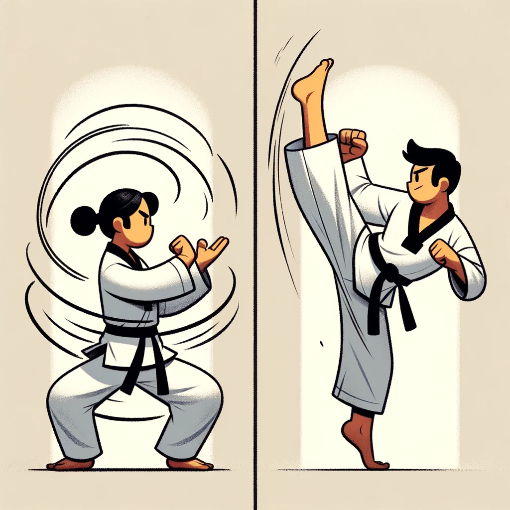What is the difference between kung fu and Taekwondo?